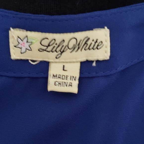 3/4 sleeve Royal Blue Blouse - Picture 4 of 4